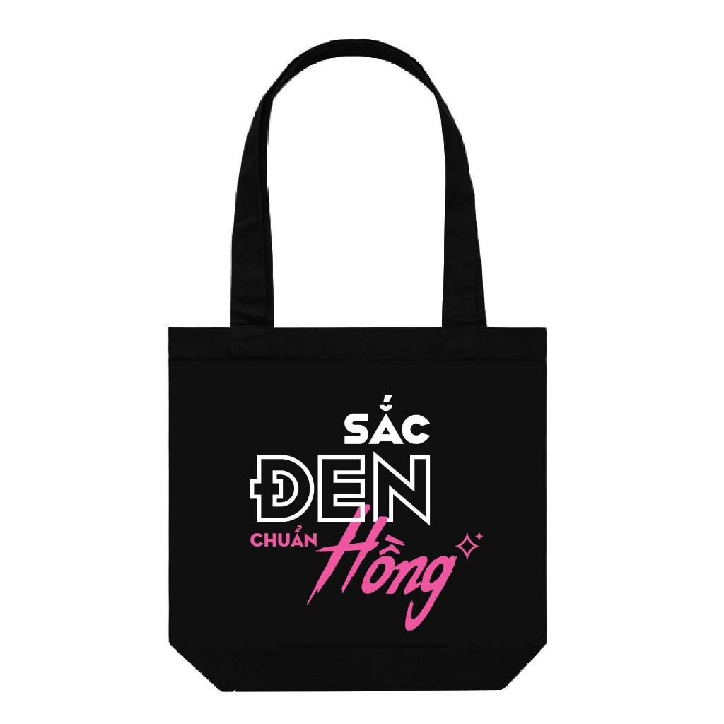 [Hb Gift] Túi Tote Sắc Đen Chuẩn Hồng