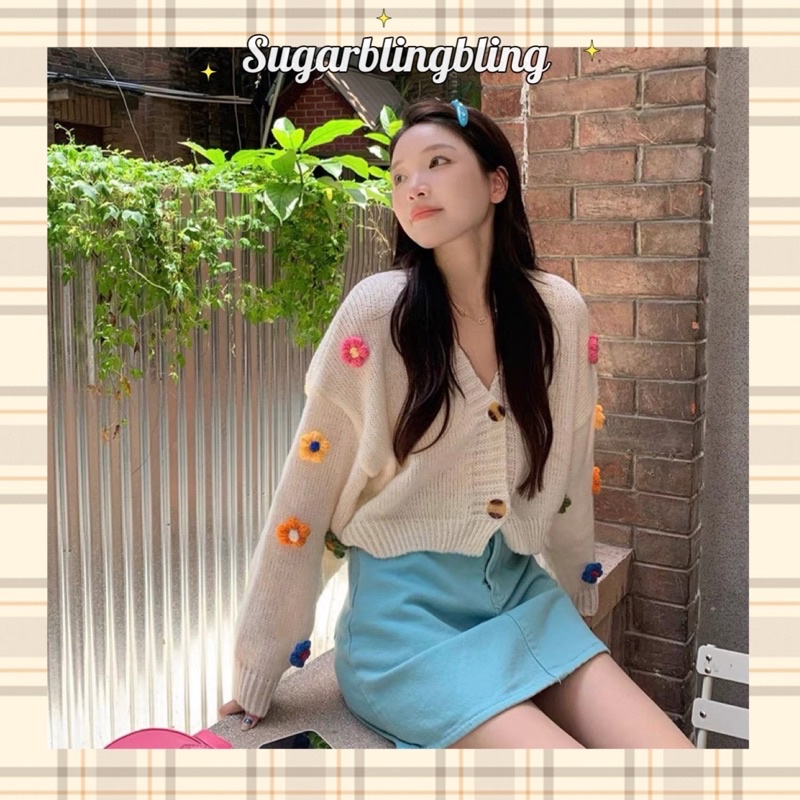 ÁO KHOÁC CDG LEN HOA NỔI, KHOÁC CDG HOA NỔI NHIỀU MÀU AK03 | Sugarblingbling