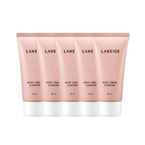 Bộ sữa rửa mặt Moist Cream Cleanser Laneige 30ml x 5