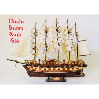 Mô hình thuyền buồm chở hàng France II (thân: 60cm)