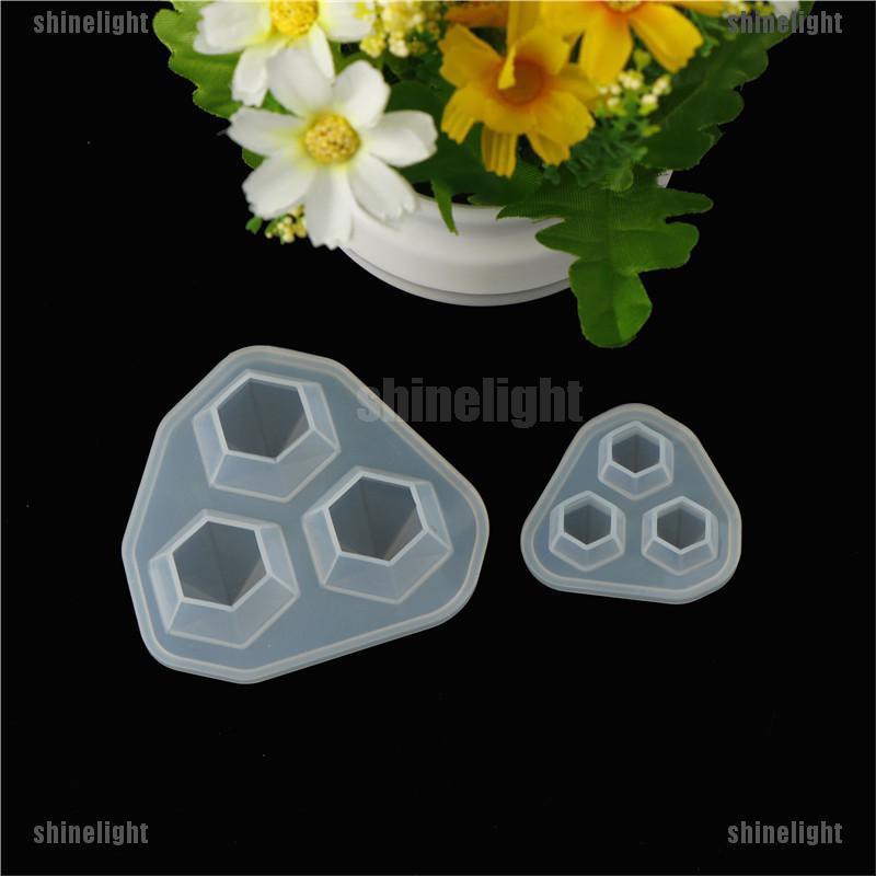 Khuôn Silicon Trong Suốt Tạo Hình Kim Cương Trang Trí DIY