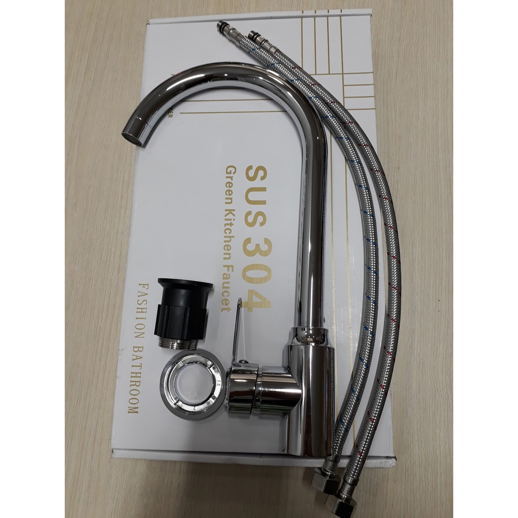 Vòi rửa bát nóng lạnh, vòi rửa chén xoay ổ bi cực bền