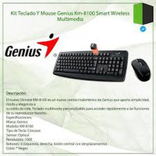 Combo Bàn Phím + Chuột Không Dây Genius KM-8100