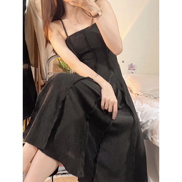 Đầm Hai Dây Dáng Xoè Dài taobao order