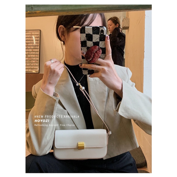 Túi đeo dưới cánh tay Dáng Vuông Nhỏ Màu Hồng Dễ Thương Thời Trang 2022