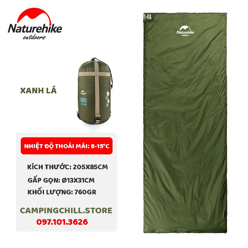 [CHÍNH HÃNG] TÚI NGỦ SIÊU ẤM NATUREHIKE LW180 NH15S003-D