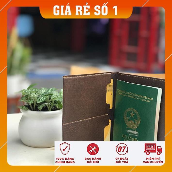 Ví da passport đựng hộ chiếu cao cấp HANAMA C4