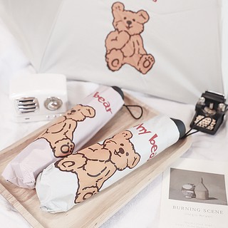 Ô Dù Gấp Che Mưa Hình Gấu Why Bear