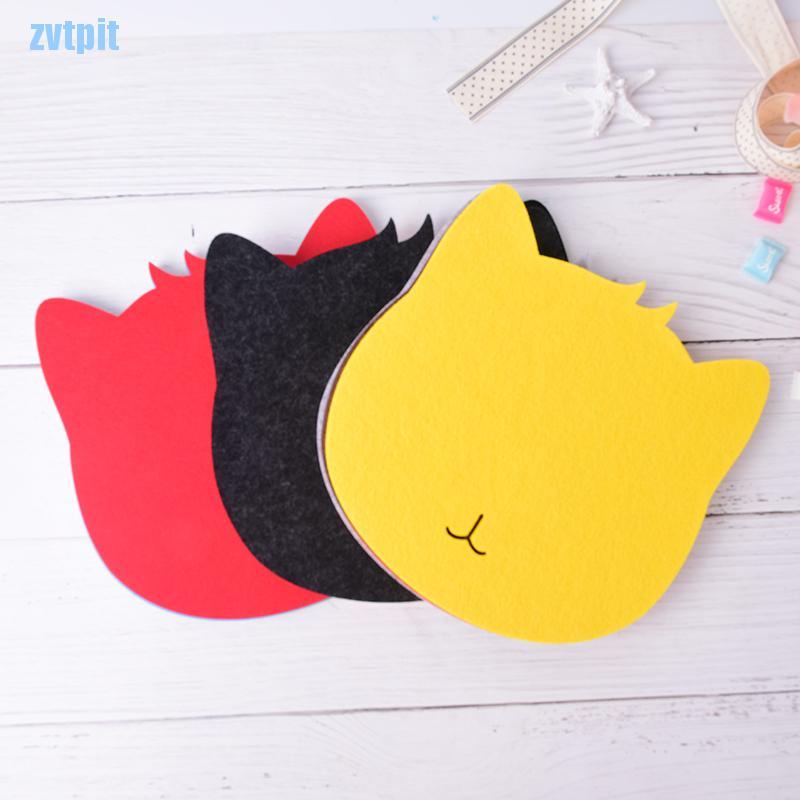 Miếng Lót Chuột Máy Tính Hình Mèo Chống Bụi Bằng Vải Nỉ