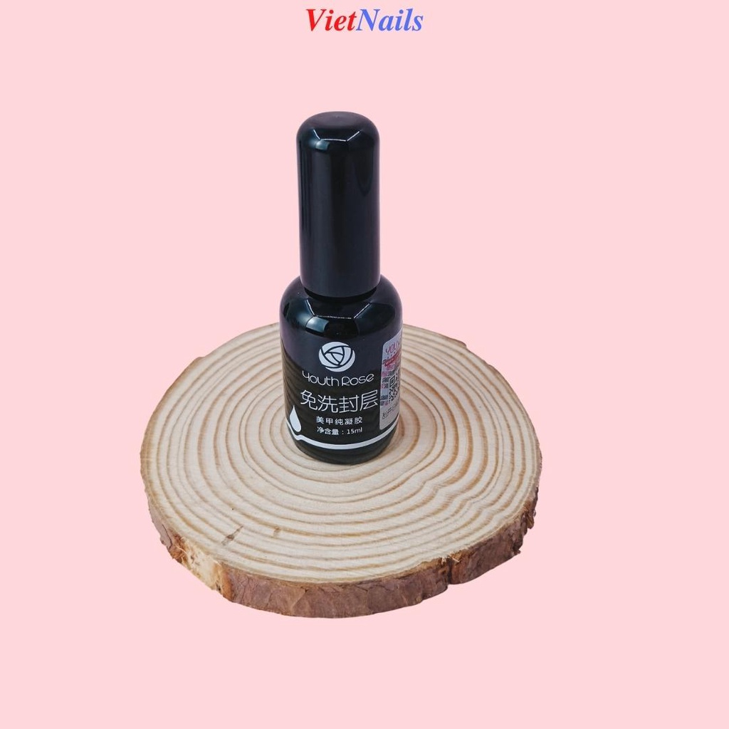Top Coat Youth Rose Top Phủ Bóng Giúp Móng Độ Bóng Và Bền Dung Tích 15ml