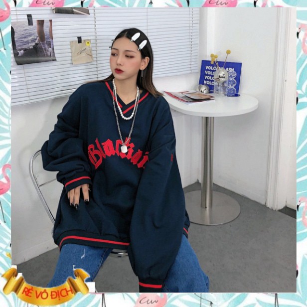 (mới) ÁO SWEATER NỈ BLACKAIR CỔ V VIỀN CỔ UNISEX VÀNG XANH ĐEN - ÁO NỈ TÀU BLACK AIR NAM NỮ ULZZANG THU ĐÔNG 2020