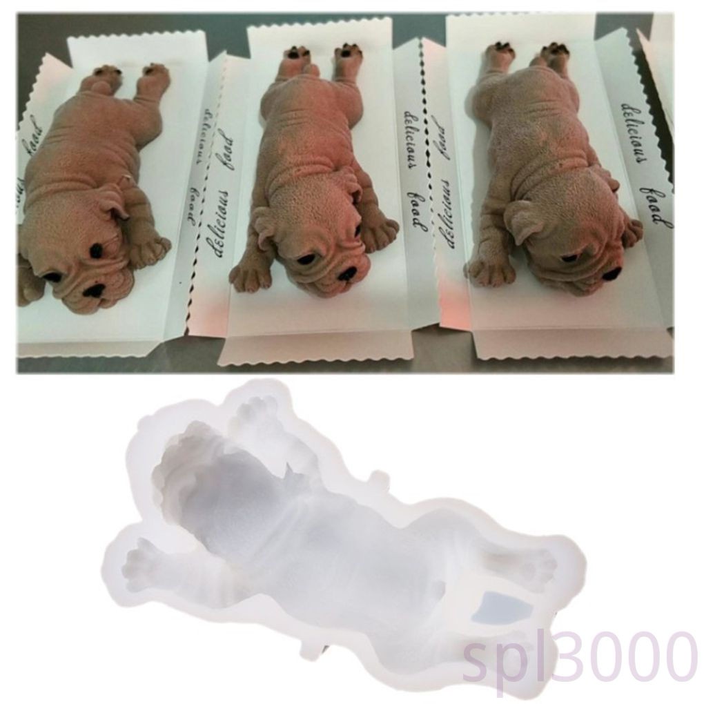 Khuôn Làm Bánh Pudding Hình Chú Chó 3d Đáng Yêu