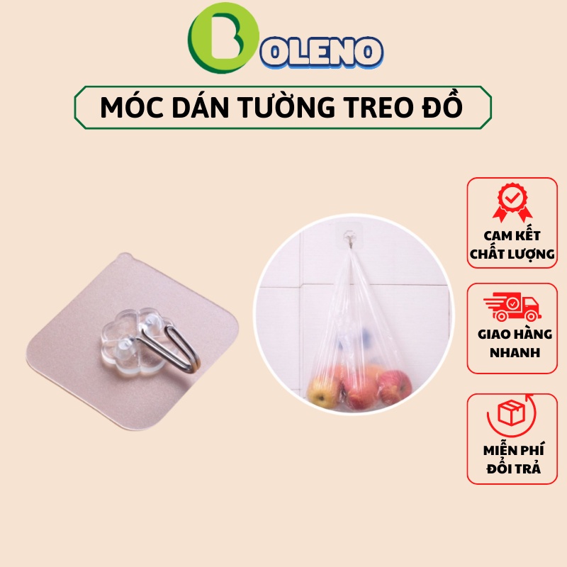 Set 10 Móc dán tường siêu dính, miếng dán dính tường treo đồ siêu dính (10)