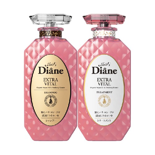 Cặp Gội Xả Tăng Cường Sức Sống Cho Tóc Yếu Moist Diane Extra Vita 450mlx2