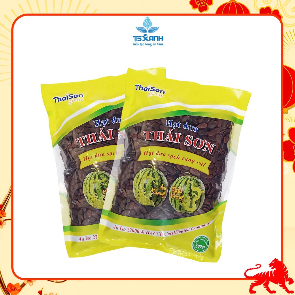 Hạt Dưa sạch Thái Sơn rang củi không nhuộm màu ngon đặc biệt 1Kg loại bì vàng HD1MV