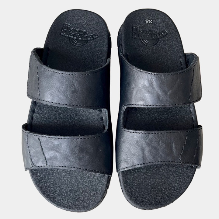 Dép Nam Thời Trang da bò thật màu vàng quai ngang đế cao 3cm DNTH156