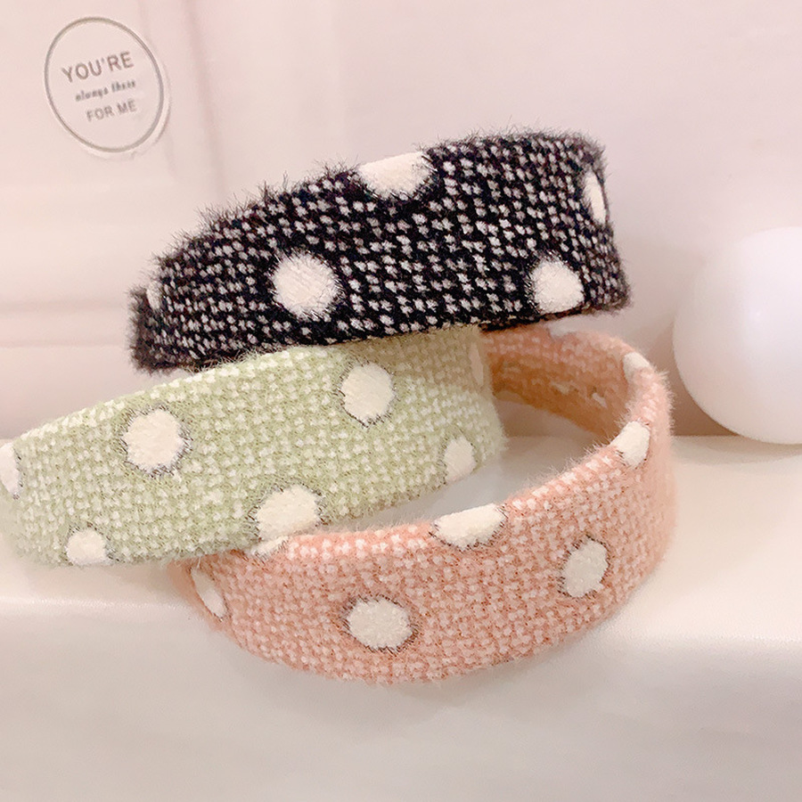 Băng Đô Nơ Họa Tiết Chấm Bi Phong Cách Hàn Quốc Cho Nữ