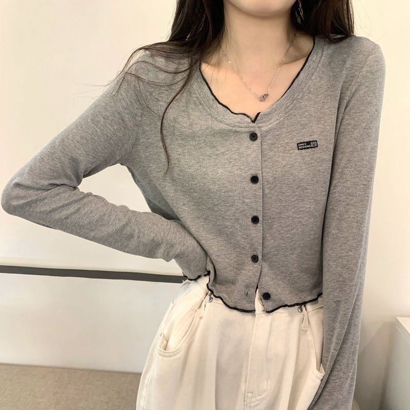 Áo Thun Lửng Tay Dài Phong Cách Hàn Quốc Thời Trang Cho Áo phông Nữ NZ-TX-342