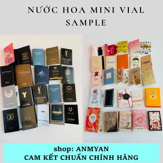 Nước hoa vial nước hoa nam nữ mẫu thử các loại