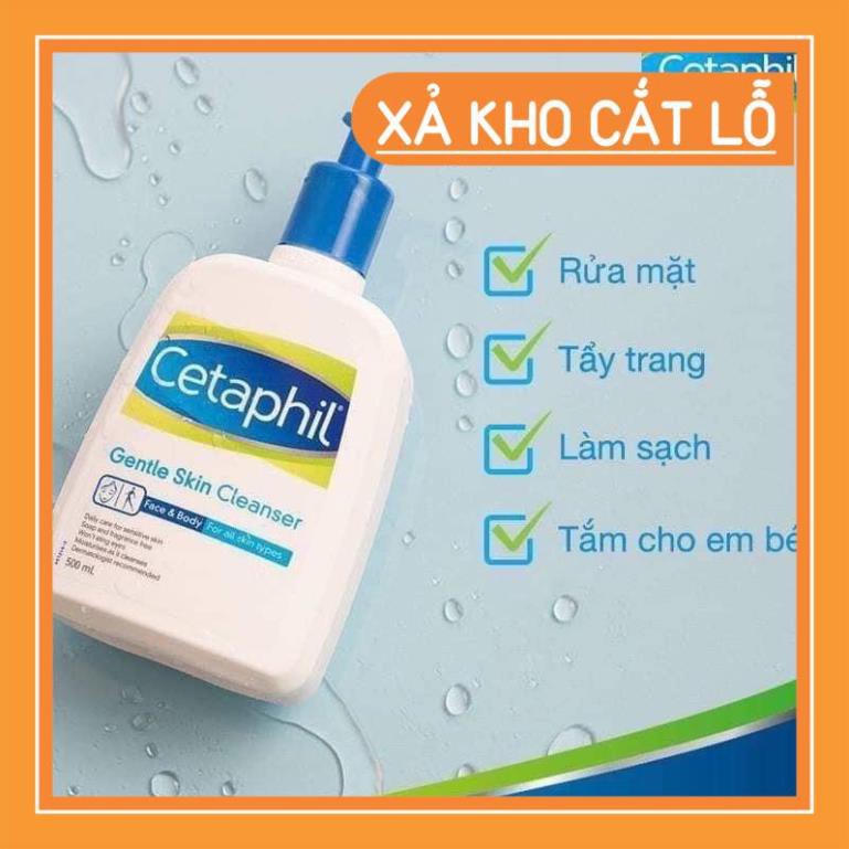 [Date 2022] Sữa rửa mặt dịu nhẹ Cetaphil 125ml - 500ml