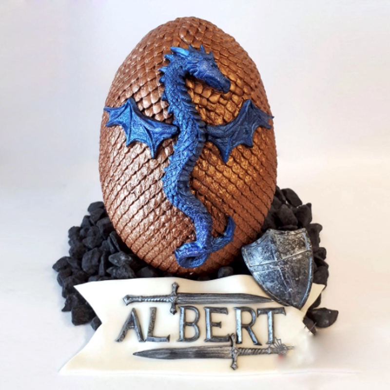 Khuôn Silicone Làm Bánh Hình Vảy Rồng Độc Đáo