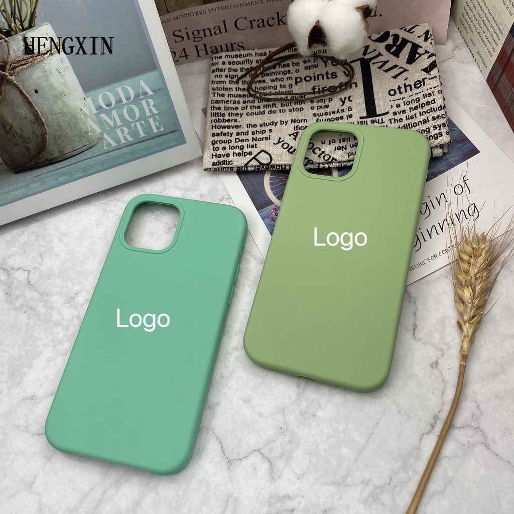 Matcha blue full silicone phone case for iP  6 6s 7 8 7p 8p x xs xr xsmax 11 11pro 11promax 12 12pro 12promax 13 13pro 13pro 13promax drop protective case