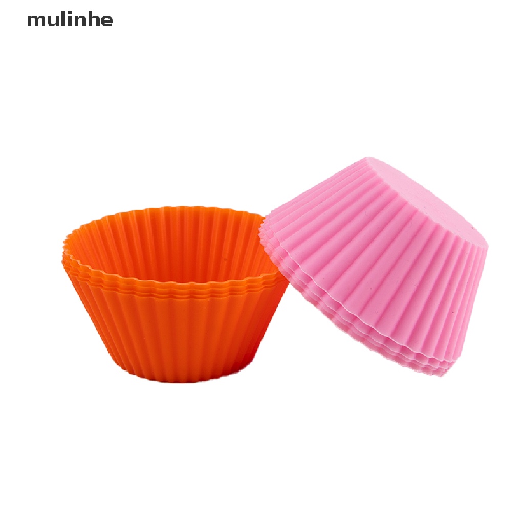 Set 4 Khuôn Silicon Làm Bánh Muffin / Cupcake Tiện Dụng
