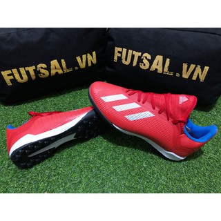 Giày futsal bóng đá- 3 món 370k x19.3 đỏ trắng giày đá bóng, đá banh nhân tạo tf, futsal ic, fg, chính hãng giá rẻ