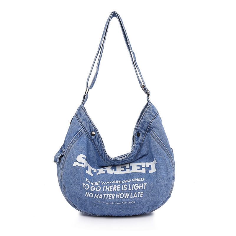 Túi Xách Đeo Chéo Vải Denim Thời Trang Hàn Quốc Hàng Mới 2022 Dành Cho Nữ
