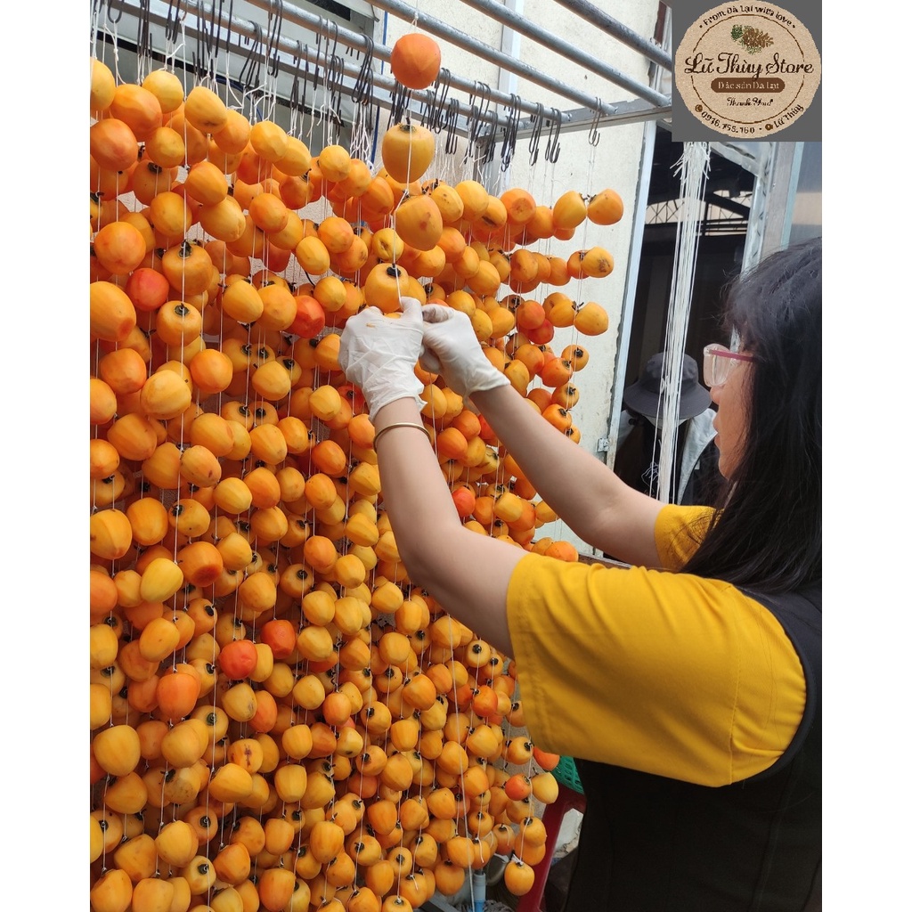 hồng treo gió Đà Lạt công nghệ Nhật Bản ( túi zip hút chân không 500g ) | BigBuy360 - bigbuy360.vn