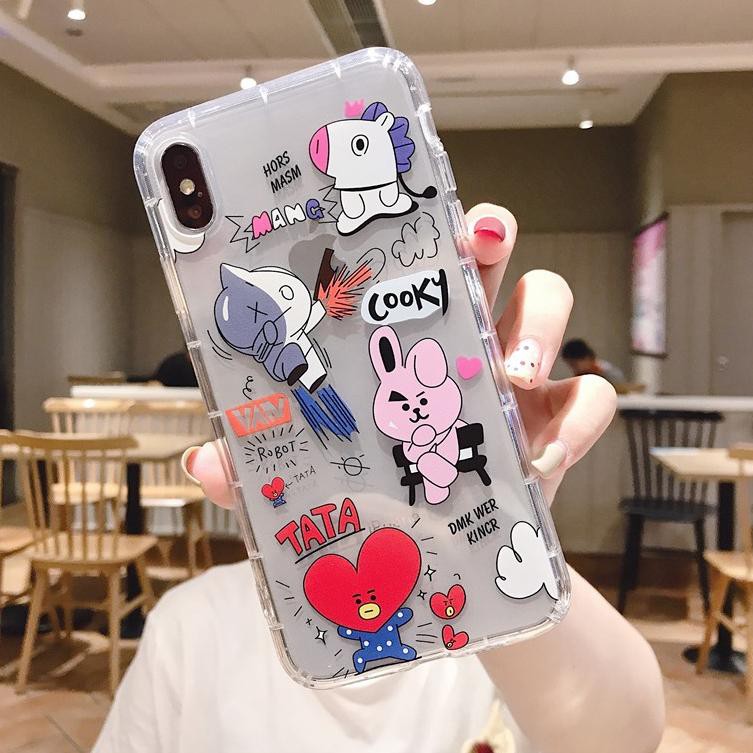 Ốp Điện Thoại Mềm Chống Sốc Hình Bt21 3 Cho Iphone 6 7 8 7 + 8 + 6 + Oppo Neo 5 Neo 7 R7S R7 Realme Xt Vivo S1 P