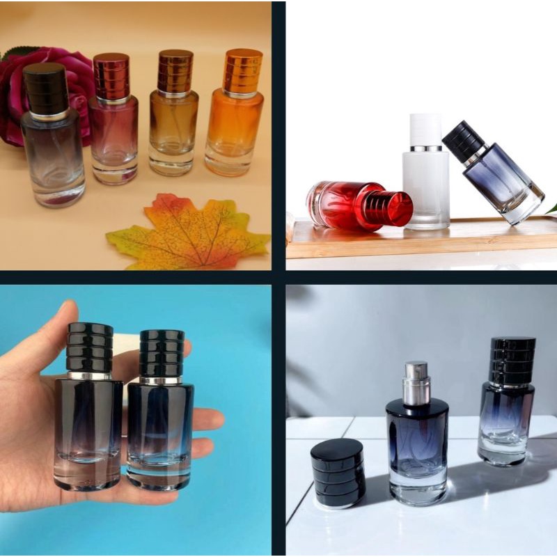 Chai chiết nước hoa 30ml, nắp tròn nhiều màu