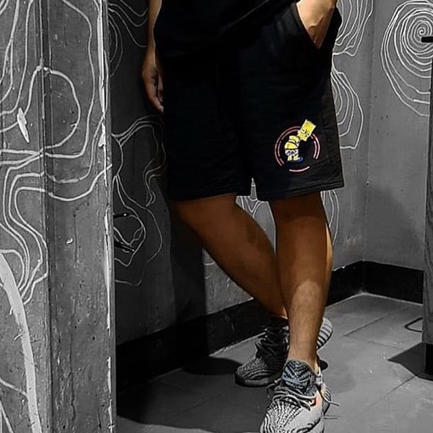 Quần Short Simpsons Thêu - Short Hey You Studio Streetwear Local Brand