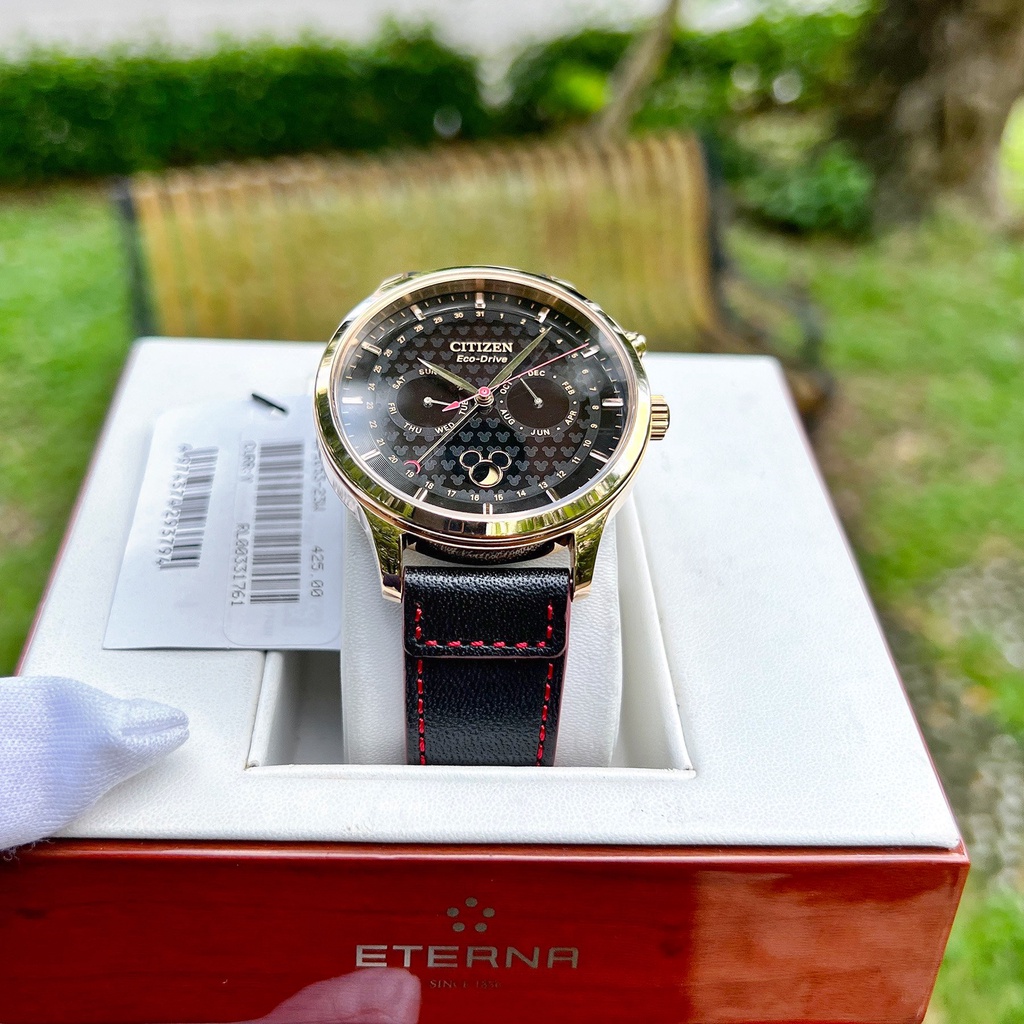 Đồng hồ nam Citizen Eco-Drive Moophase -  Ap1053-23w - Pin năng lượng - Kính Sapphire [ Chính hãng ]