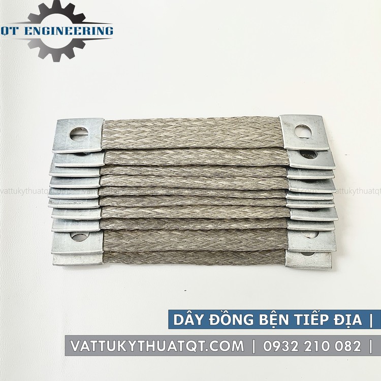 Dây đồng bện 2 đầu cốt | Dài 200mm x Tiết diện 16/20/25 (mm2) [VATTUKYTHUATQT.COM]