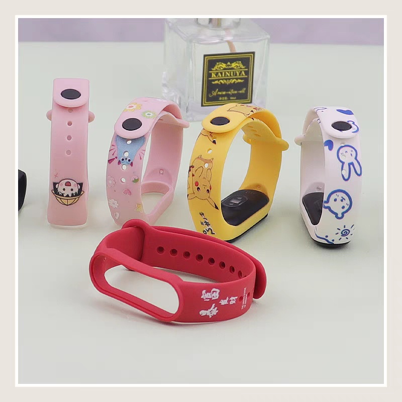 Dây Đeo Silicone Thay Thế Cho Đồng Hồ Thông Minh Xiaomi Mi Band 5 6 Mi Band 4 3