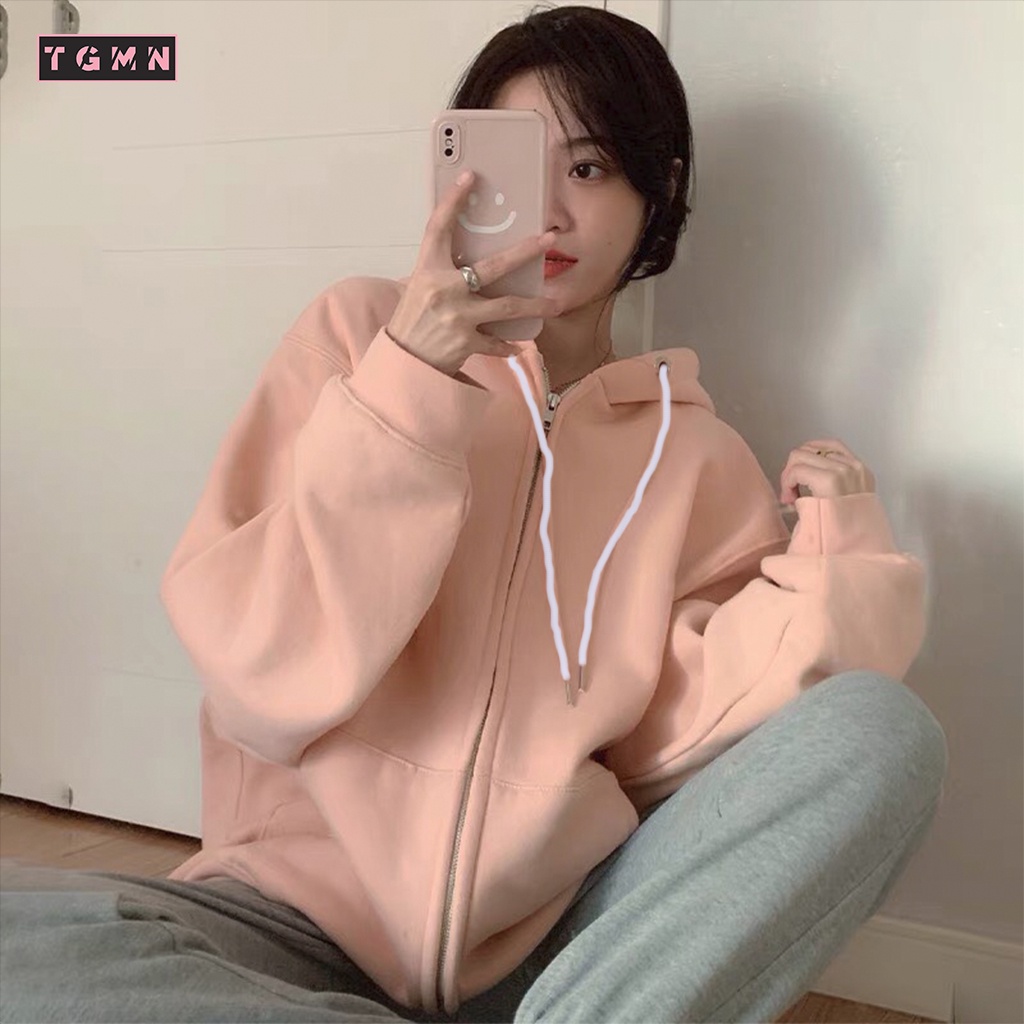 [Ảnh Thật] Áo KHOÁC HOODIE ZIP Dây Kéo Ulzzang Unisex 6 Màu TGMN
