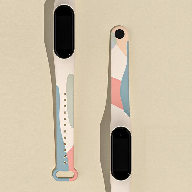 Dây Đeo Thay Thế Chất Liệu Silicon Màu Trơn Cho Xiaomi Mi band 5 6 NFC