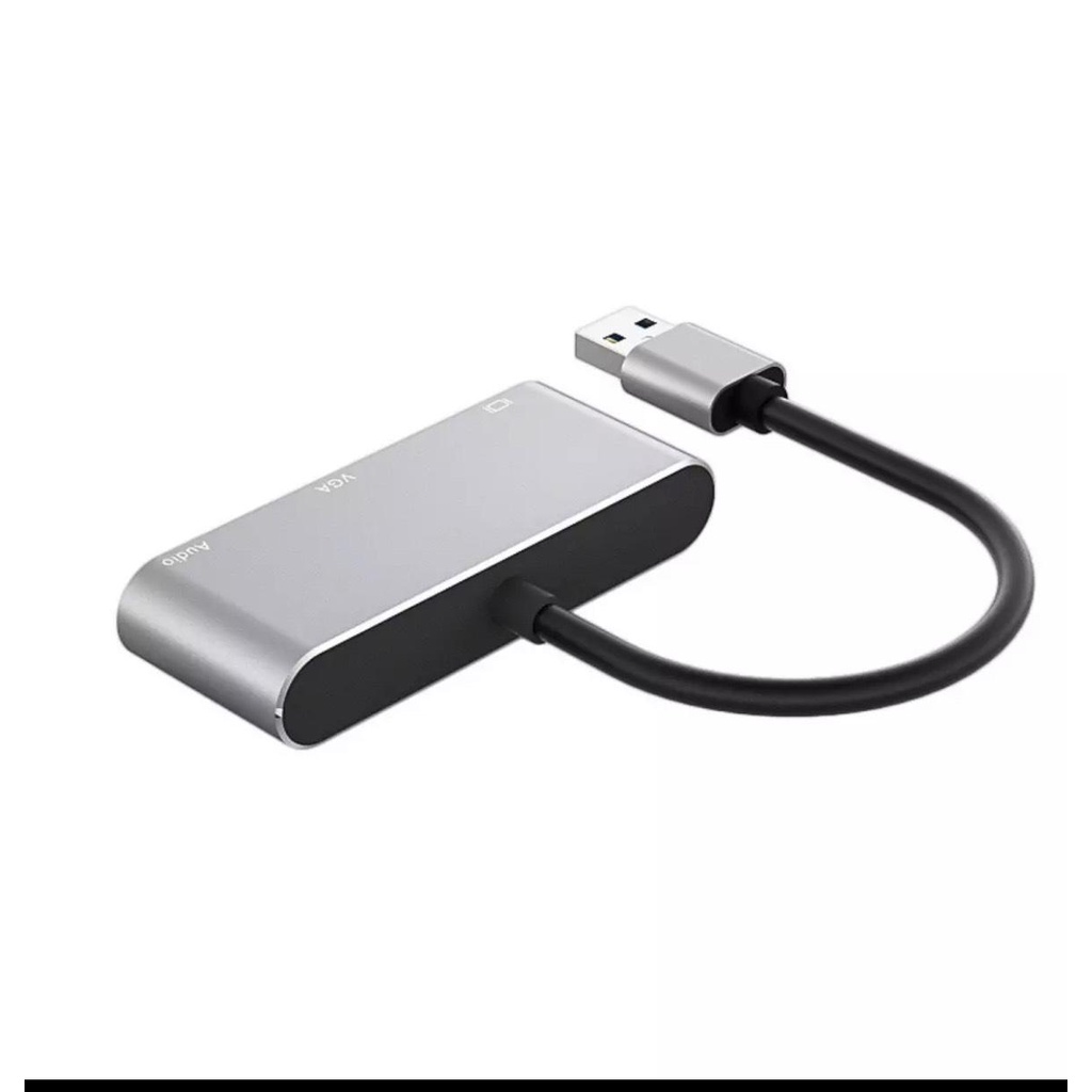 Cáp chuyển USB sang HDMI và Vga 2 in 1 có audio từ máy tinh sang màn hình