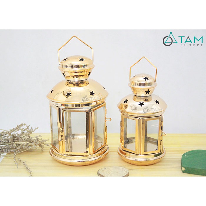 Đèn nến IKEA ánh kim vàng số 19 TTTM