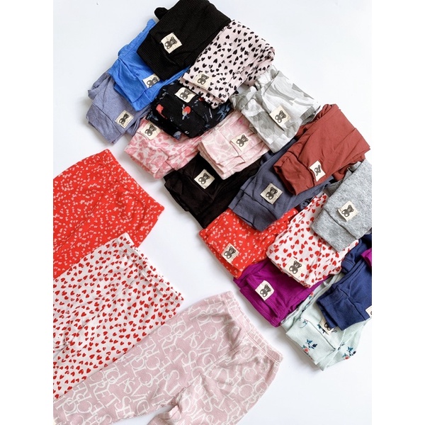 Set 4 quần thun dài cho bé trai bé gái size từ 10-20 cân