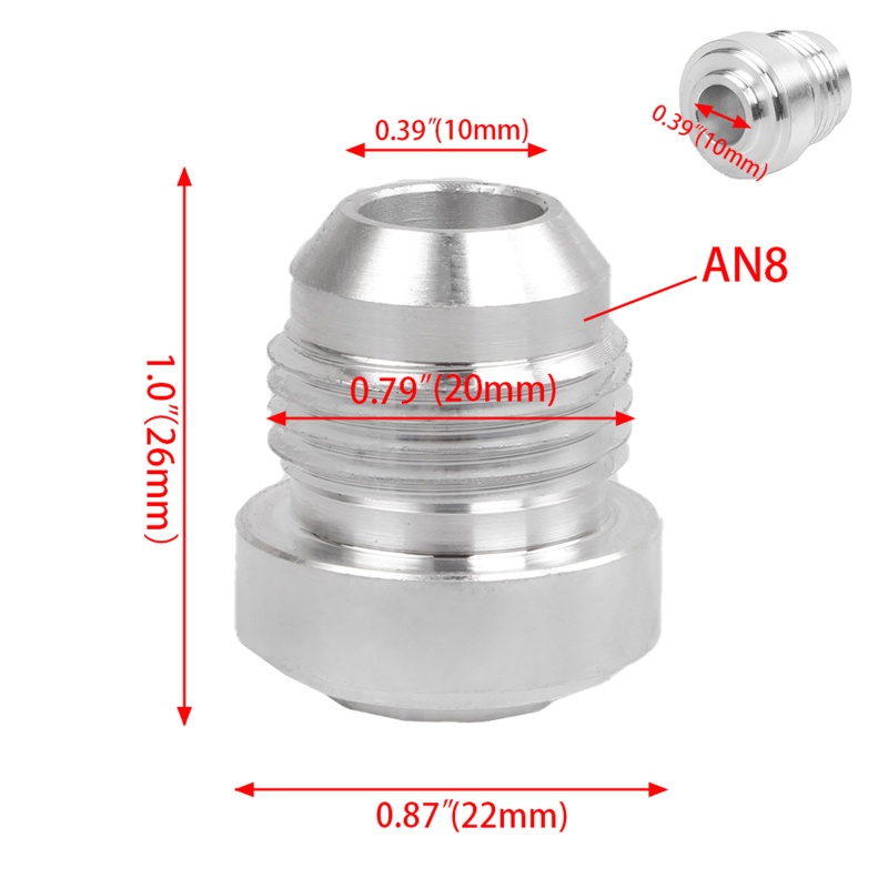 Đầu Nối Hàn AN4 AN6 AN8 AN10 AN12 Bằng Nhôm Chuyên Dụng