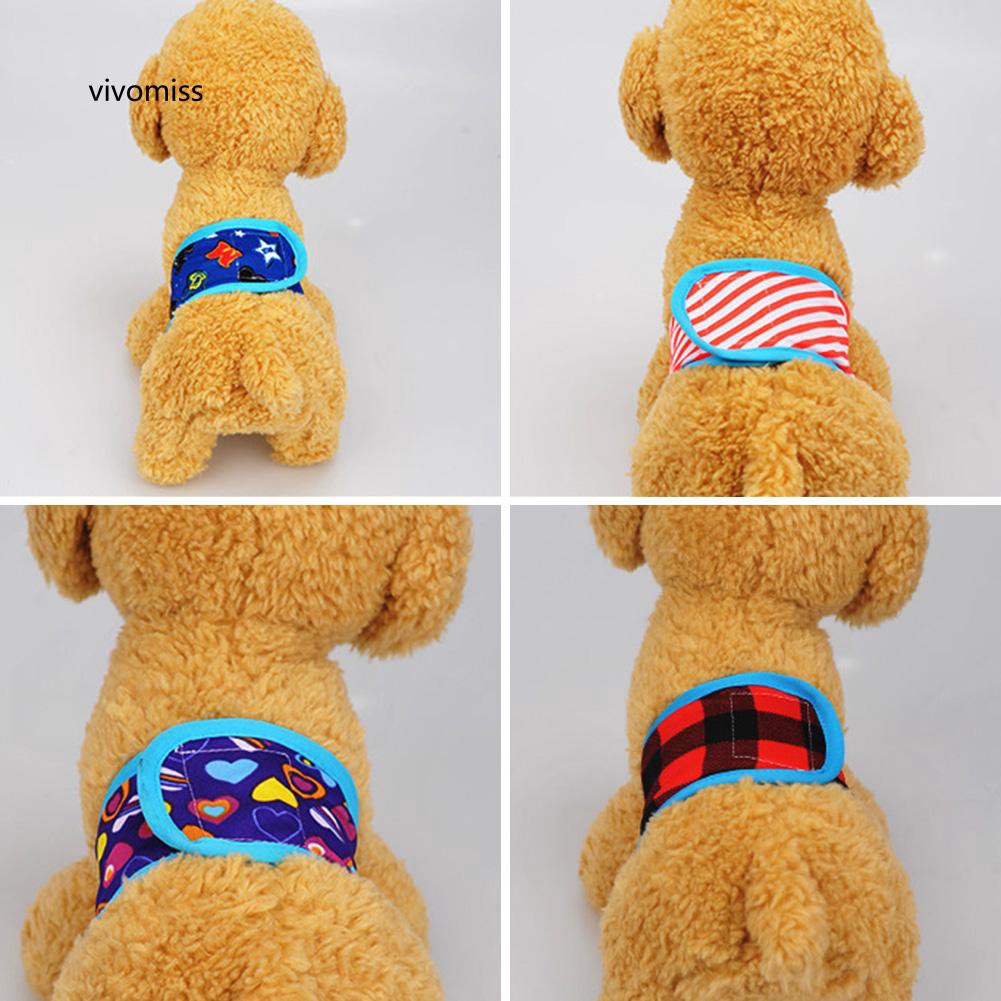VVMS♥Male Pet Dog Nappy Band Soft Sanitary Pants Training Toilet Belly Strap Diapers