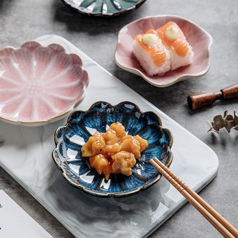 Bát chấm, dĩa chấm nhiều hoạ tiết, bát chấm phong cách Nhật Bản