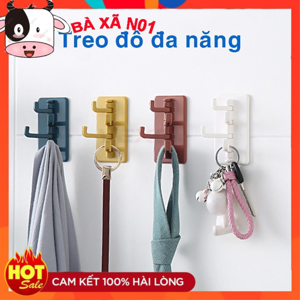 Móc treo tường đa năng Living C _M26, móc treo chìa khóa áo mưa xoay 180 chịu lực 1.5kg  hình CÂY THÔNG