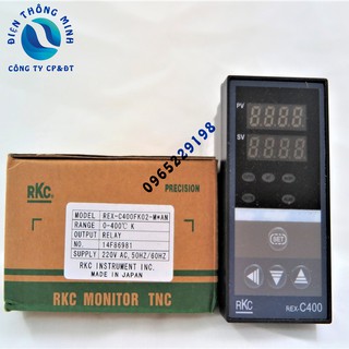 Bộ điều khiển nhiệt độ , đồng hồ nhiệt độ RKC- REX-C400 Relay, RKC REX-C400 SSR mặt 48x96 45x92
