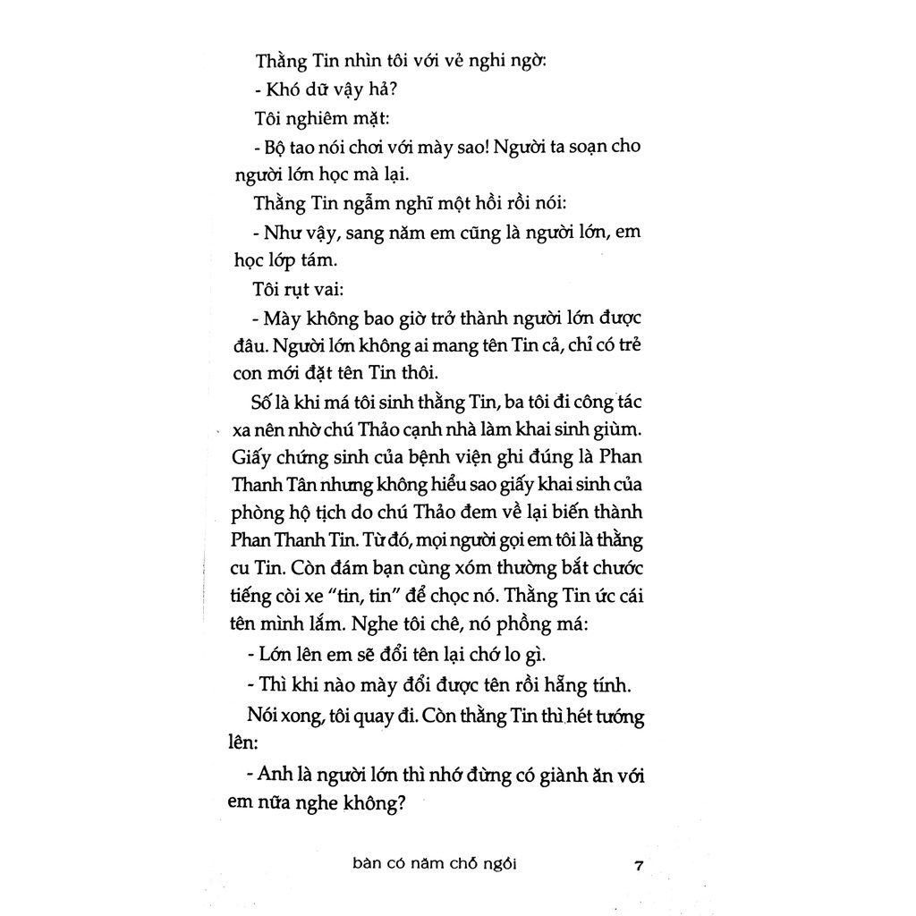 Sách - Bàn Có 5 Chỗ Ngồi (Tái Bản 2022)