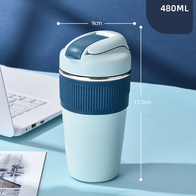 Bình giữ nhiệt cao cấp màu pastel dung tích 480ml phù hợp để mang đi học đi làm