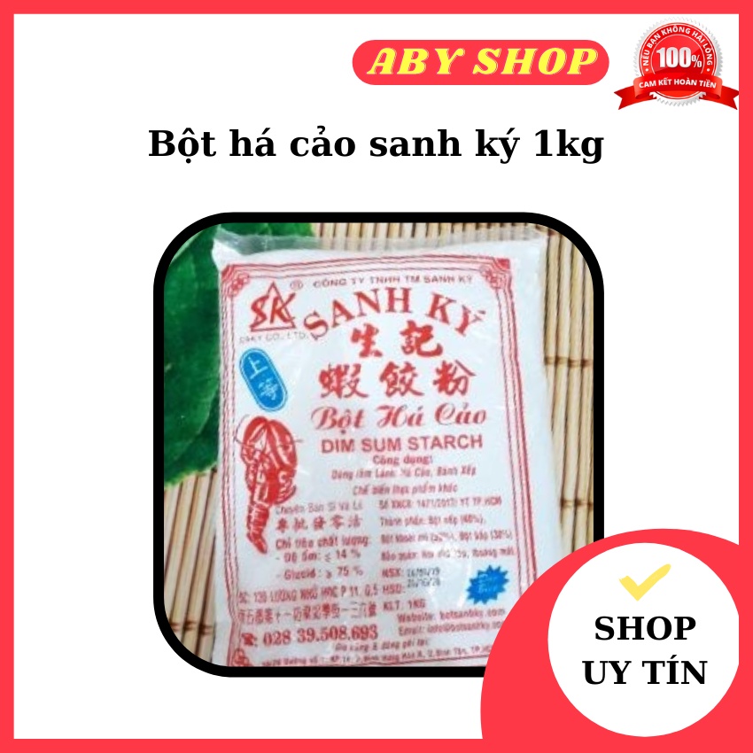 Bột há cảo sanh ký ⚡ LOẠI NGON ⚡ bột sủi cảo gói lớn 1kg dùng làm há cảo, bánh xếp, chế biến thực phẩm khác