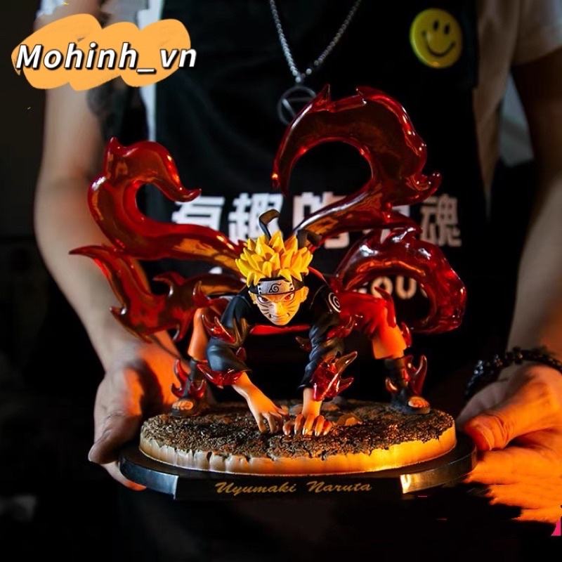 [ẢNH THẬT] Mô hình Uzumaki Naruto Kybiuu Cao 20cm Trạng thái chiến đấu Cửu Vĩ Shippuuden - Tượng Figure